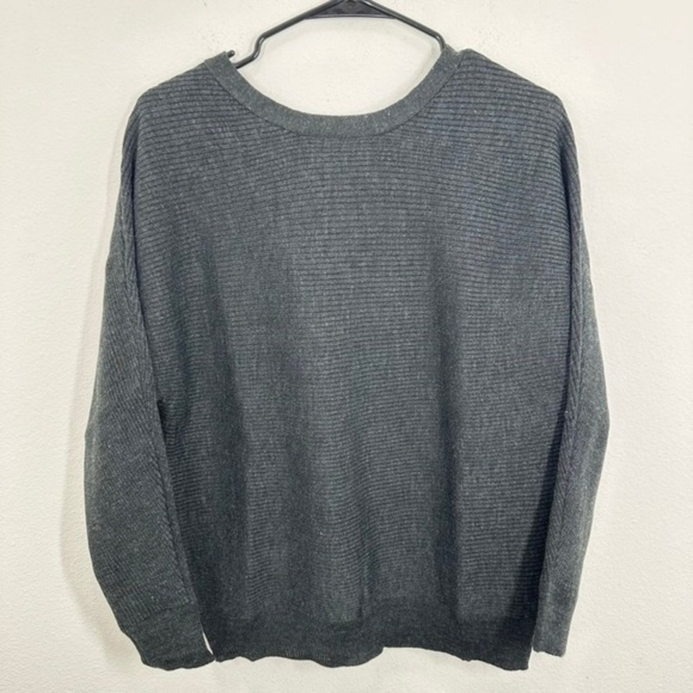 Philosophy Republic Clothing Charcoal Heather Gray Knit Sweater Women's Pullover